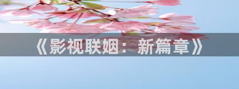 久草新视觉影院：《影视联姻：新篇章》